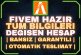 ⭐ [Tam Erişim] Fivem Fresh Ready Account ⭐