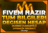 ⭐️[TAM ERİŞİM] FİVEM HAZIR SORUNSUZ FRESH HESAP