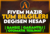 ⭐️[Tam Erişim] FiveM Hazır Sorunsuz Fresh Hesap