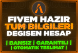 ✅Tam Erişim |⭐️FiveM Hazır Sorunsuz Temiz Hesap