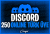 (TAM OTO) Discord 250 7/24 Aktif Türk Üye