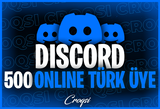 (TAM OTO) Discord 500 7/24 Aktif Türk Üye