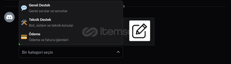 Tamamen Düzenlenebilir Discord Destek Sistemi