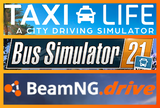 Taxi Life A City + Bus Sim 21 + BeamNG.Drive