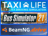 Taxi Life A City + Bus Sim 21 + BeamNG.Drive