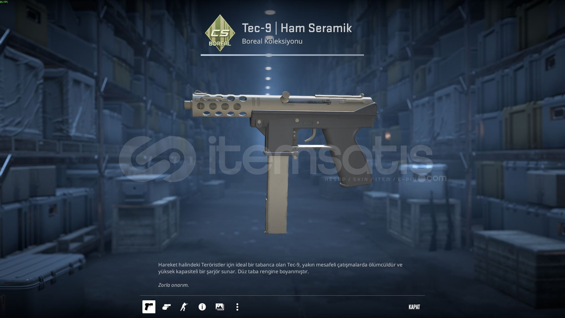 TEC 9 - HAM SERAMİK TEC 9 - HAM SERAMİK