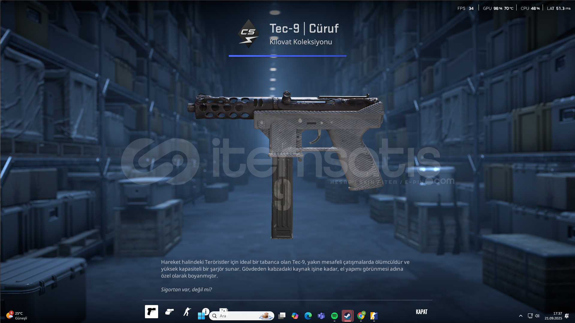 Tec-9 | Slag (Field-Tested) Tec-9 | Slag (Field-Tested)