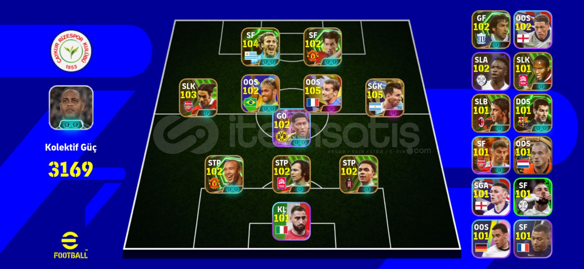 ⭐TEK BAĞ 3170 KG 106 MESSİLİ EFSANE HESAP⭐ ⭐TEK BAĞ 3170 KG 106 MESSİLİ EFSANE HESAP⭐