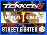 Tekken 8 + Mortal Kombat 1 + Street Fighter 6