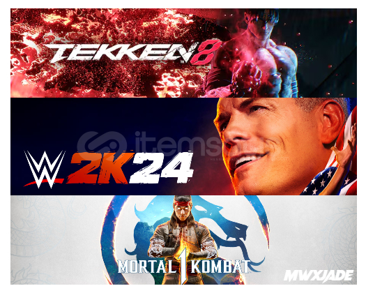 TEKKEN 8 + WWE 2K24 + Mortal Kombat 1 TEKKEN 8 + WWE 2K24 + Mortal Kombat 1