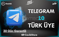 ⭐️Telegram 10 Türk Üye [Garanti]⭐️