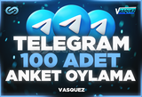 ⭐ TELEGRAM 100 Adet Anket Oylama ⭐