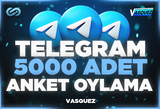 ⭐ TELEGRAM 5000 Adet Anket Oylama ⭐