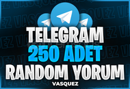 ⭐ TELEGRAM 250 Adet Yorum ⭐