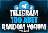 ⭐ TELEGRAM 100 Adet Yorum ⭐