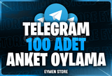 ⭐ TELEGRAM 100 Anket Oylama
