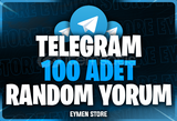 ⭐ TELEGRAM 100 Random Yorum