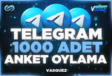 ⭐ TELEGRAM 1000 Adet Anket Oylama ⭐