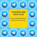 TELEGRAM 1000 ADET GRUP ÜYESİ 