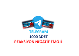 TELEGRAM 1000 ADET NEGATİF EMOJİ