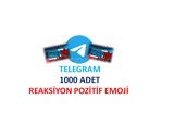 TELEGRAM 1000 ADET POZİTİF EMOJİ