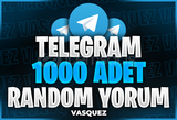 ⭐ TELEGRAM 1000 Adet Yorum ⭐