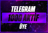 ⭐TELEGRAM 1000 AKTİF ÜYE