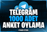 ⭐ TELEGRAM 1000 Anket Oylama