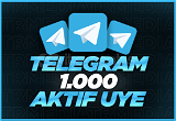 ⭐(KALİTELİ) Telegram 1.000 Gerçek Üye