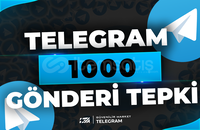 Telegram 1000 Gönderi Tepki 