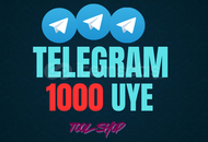 ⭐ Telegram 1000 Kanal/Grup Üye