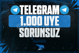 ⭐ TELEGRAM 1000 Kanal / Grup Üyesi ⭐