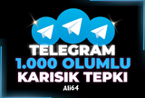 TELEGRAM 1000 KARIŞIK POST EMOJİ TEPKİSİ