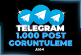 TELEGRAM 1000 POST GÖRÜNTÜLEME [GARANTİLİ]