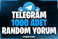 ⭐ TELEGRAM 1000 Random Yorum