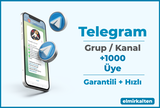 Telegram +1000 Üye / Garantili 
