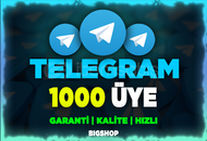 ⭐Telegram 1000 Üye / Garantili