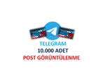 TELEGRAM 10.000 ADET POST GÖRÜNTÜLENME