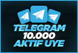 Telegram 10000 Gerçek Aktif Üye