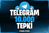 ⭐ TELEGRAM 10.000 Gerçek Tepki