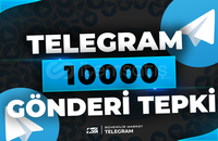 Telegram 10000 Gönderi Tepki