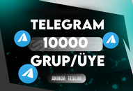  Telegram 10000 Kanal/Grup Üye