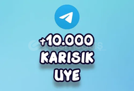 Telegram 10.000 Karışık üye 