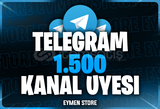 ⭐ TELEGRAM 1500 Kanal / Grup Üyesi