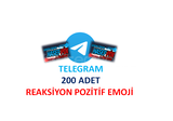 TELEGRAM 200 ADET POZİTİF EMOJİ