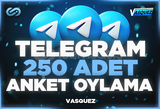 ⭐ TELEGRAM 250 Adet Anket Oylama ⭐