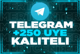 ⭐TELEGRAM 250 AKTİF ÜYE⭐