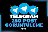 TELEGRAM 250 POST GÖRÜNTÜLENME [GARANTİLİ]