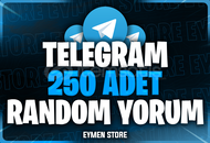 ⭐ TELEGRAM 250 Random Yorum