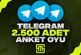 ✨Telegram 2.500 Adet Anket Oyu!